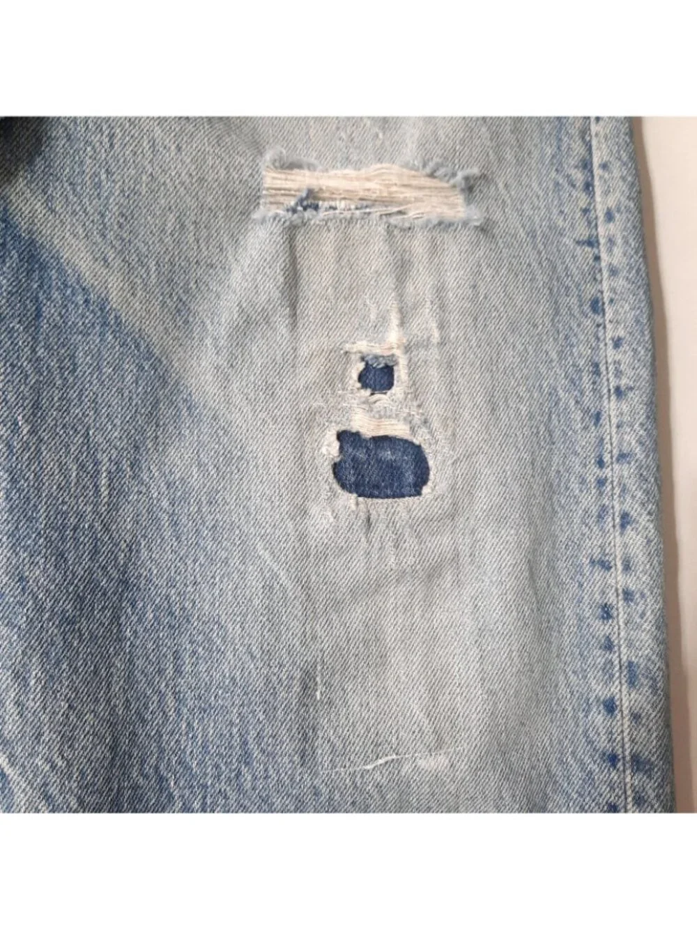 Vintage Levis Jeans Mens 34x30 (Fits 30x30) 501 Distressed Faded USA 80s 1985
